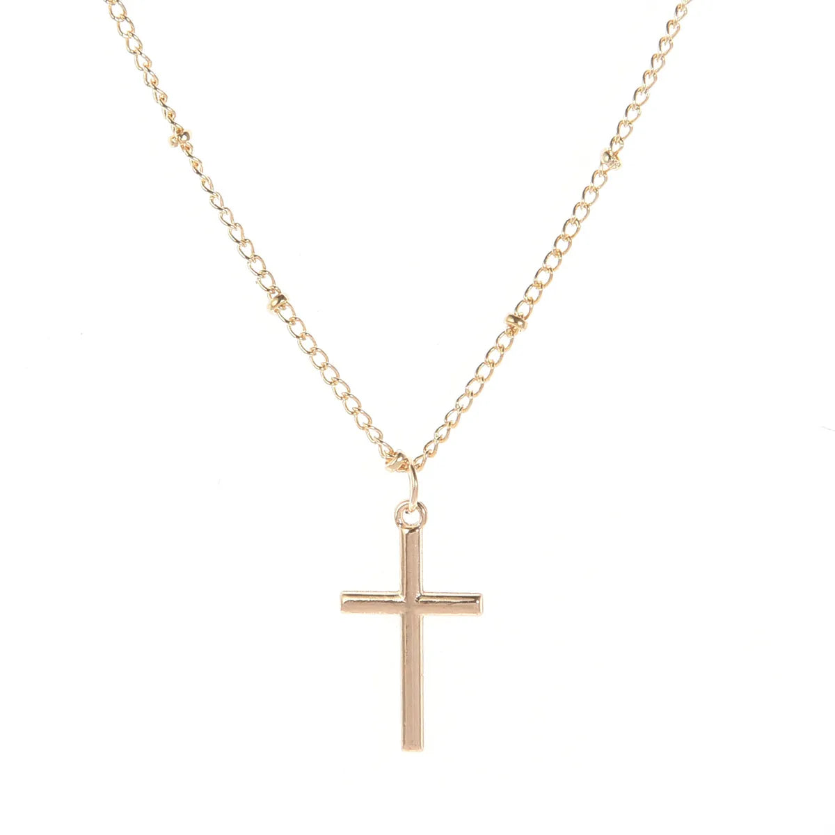 1 Piece Fashion Cross Alloy Plating Women'S Necklace