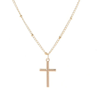 1 Piece Fashion Cross Alloy Plating Women'S Necklace