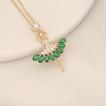 1 Piece Fashion Cross Copper Plating Zircon Necklace