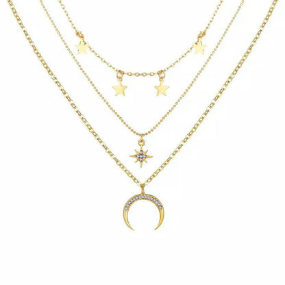 1 Piece Fashion Devil's Eye Moon Alloy Plating Women's Pendant Necklace