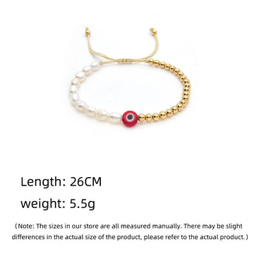 Fashion Devil'S Eye Gold Plated Soft Clay Wholesale Bracelets