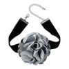 1 Piece Fashion Flower Cloth Flocking Cloth Handmade Women'S Choker