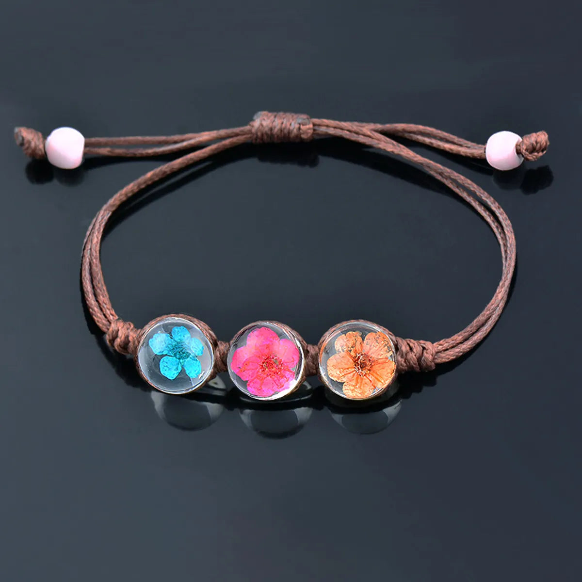 1 Piece Fashion Flower Glass Rope Women's Bracelets