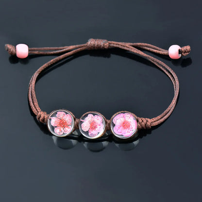 1 Piece Fashion Flower Glass Rope Women's Bracelets