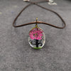 1 Piece Fashion Flower Organic Glass Plating Women'S Necklace