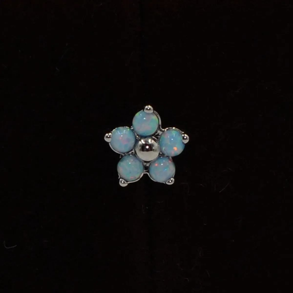 1 Piece Fashion Flower Stainless Steel Plating Inlay Zircon Ear Studs