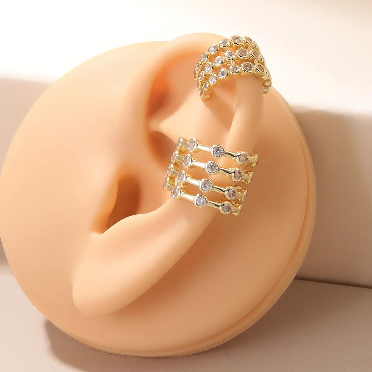 1 Piece Fashion Geometric Copper Plating Zircon Ear Clips