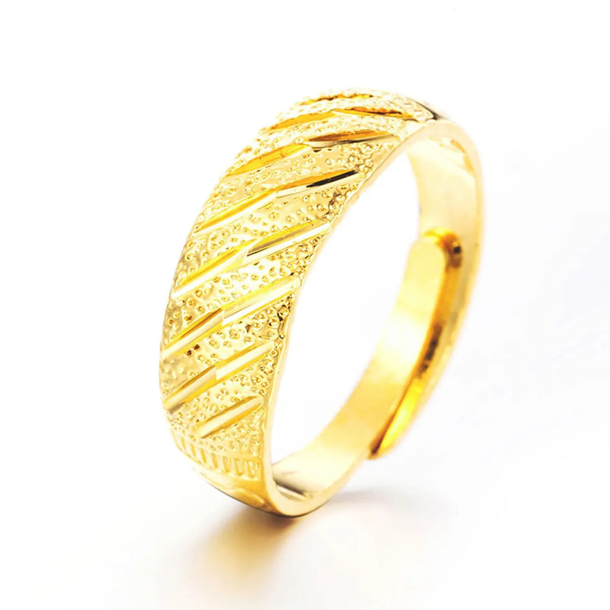 1 Piece Fashion Geometric Flower Copper Plating Open Ring