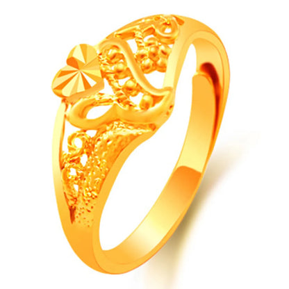 1 Piece Fashion Geometric Flower Copper Plating Open Ring