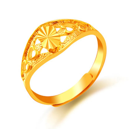 1 Piece Fashion Geometric Flower Copper Plating Open Ring