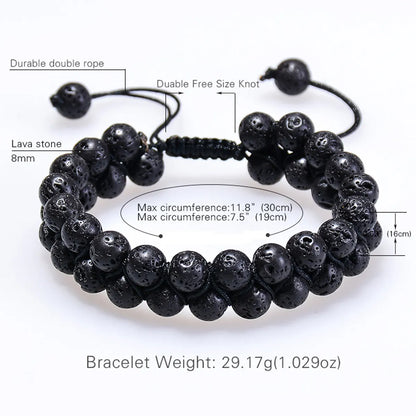 1 Piece Fashion Geometric Natural Stone Unisex Bracelets