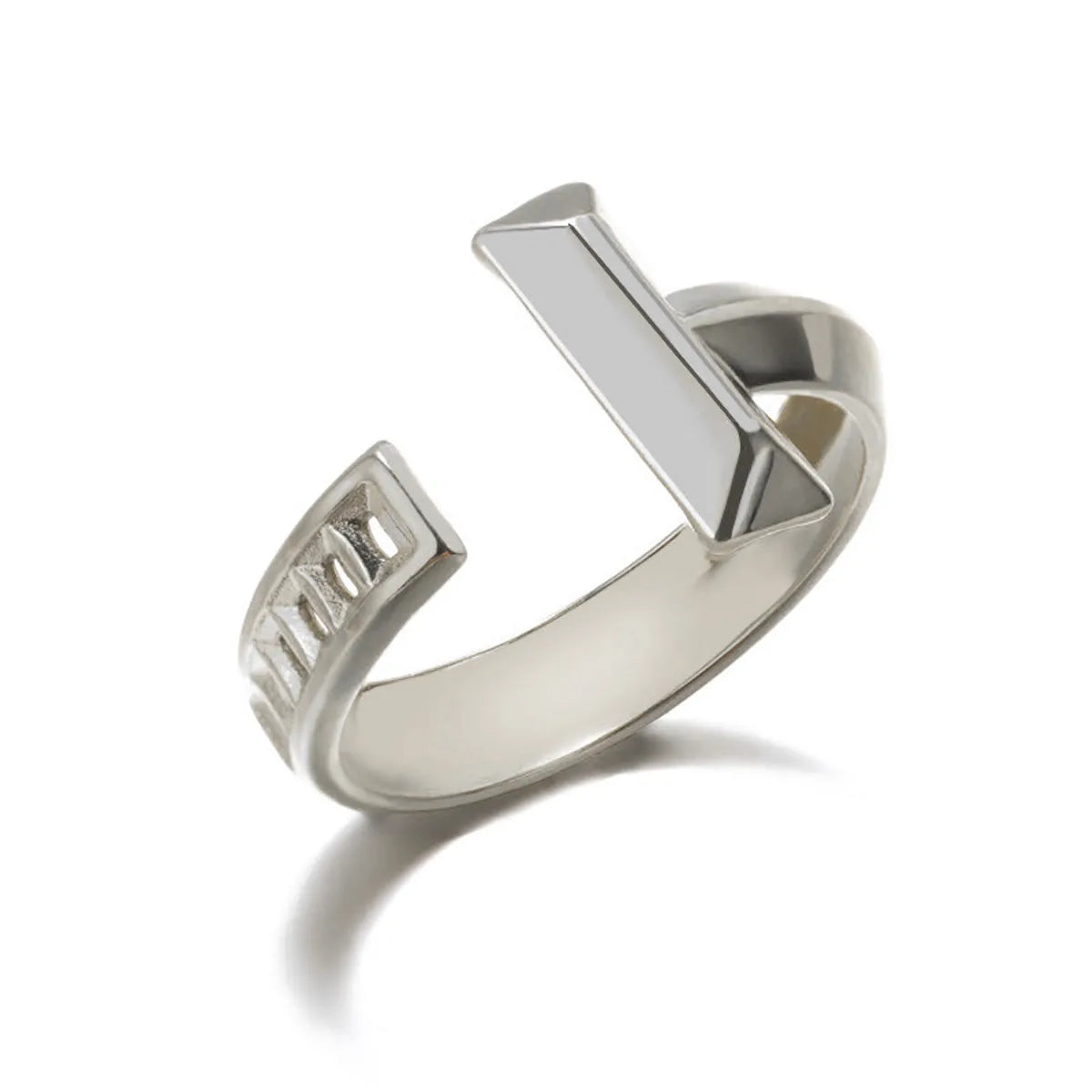 1 Piece Fashion Geometric Stainless Steel Open Ring