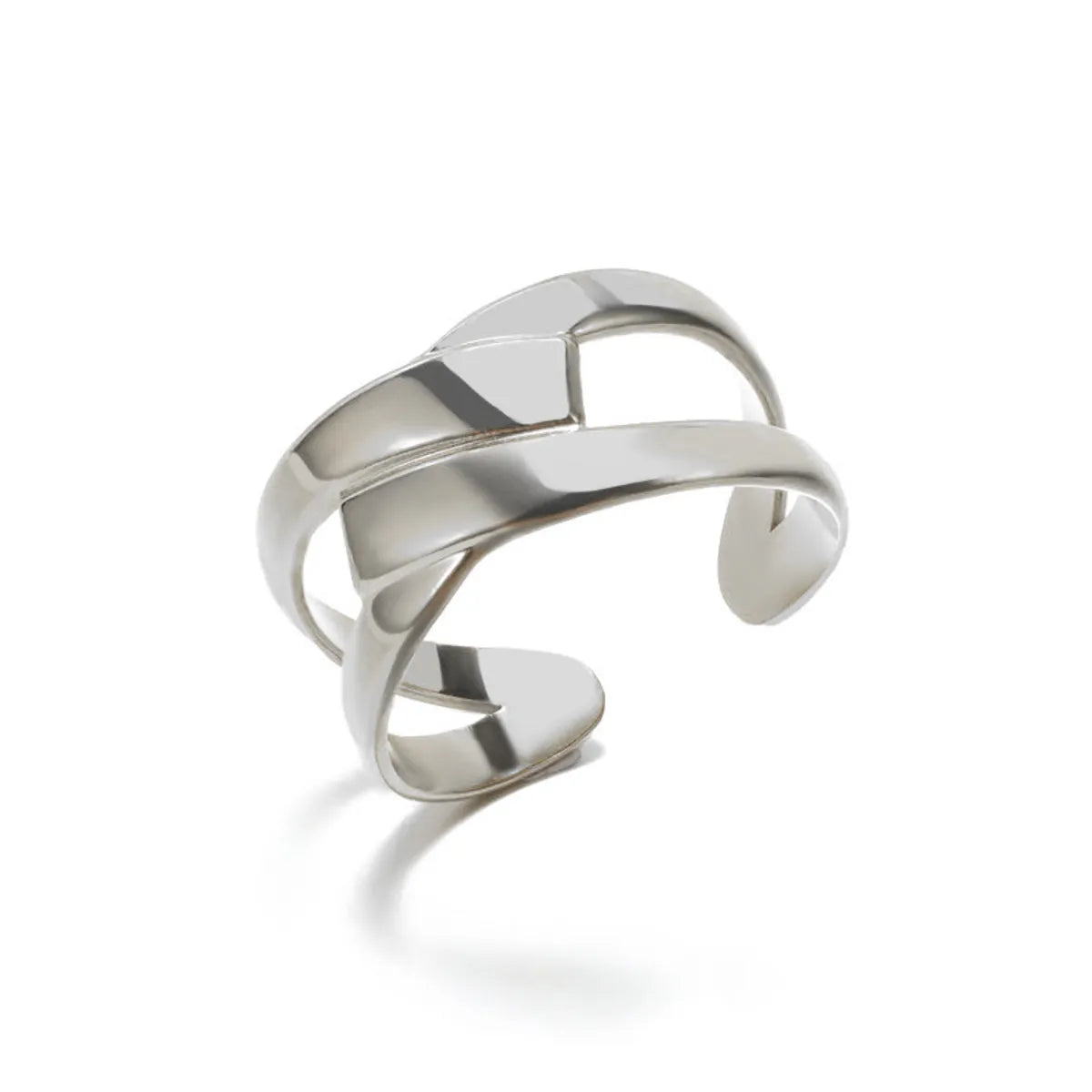 1 Piece Fashion Geometric Stainless Steel Open Ring