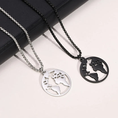 1 Piece Fashion Geometric Stainless Steel Plating Men'S Pendant Necklace