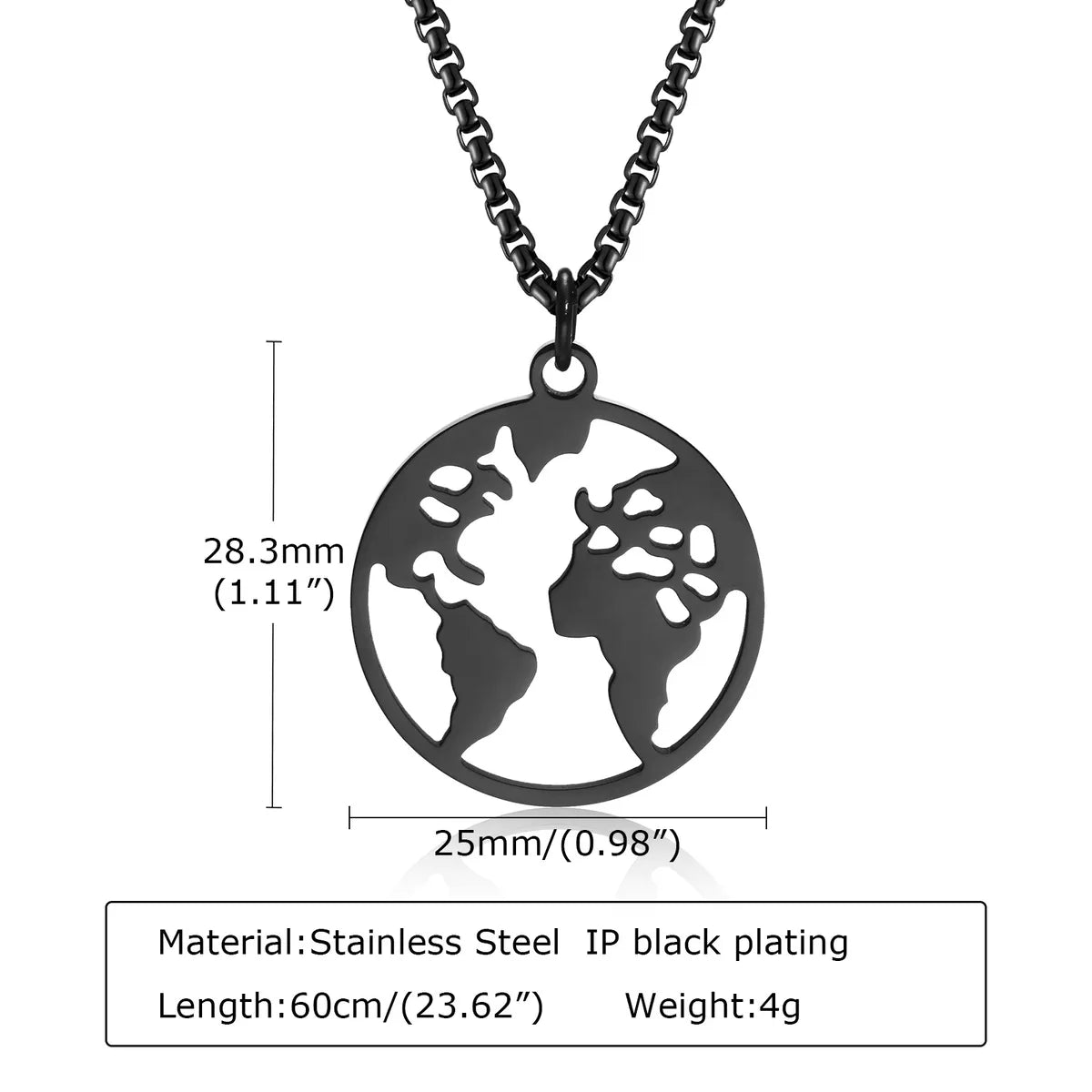 1 Piece Fashion Geometric Stainless Steel Plating Men'S Pendant Necklace