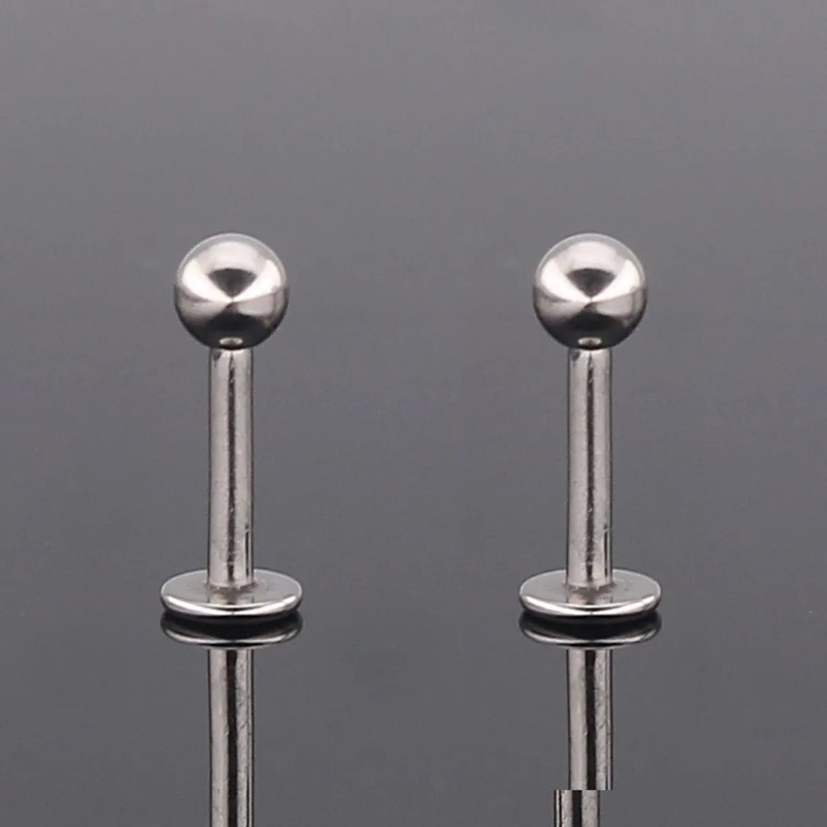 1 Piece Fashion Geometric Titanium Plating Lip Stud