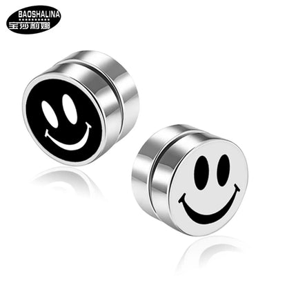 1 Piece Fashion Geometric Titanium Steel Enamel Unisex Ear Studs