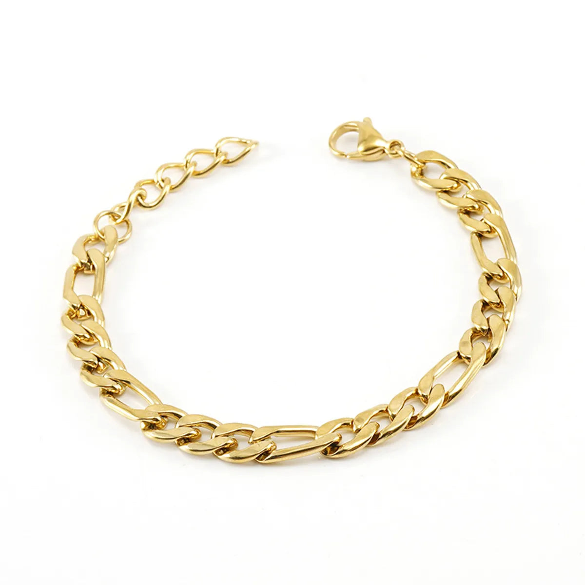 Fashion Geometric Titanium Steel Plating 18k Gold Plated Unisex Bracelets