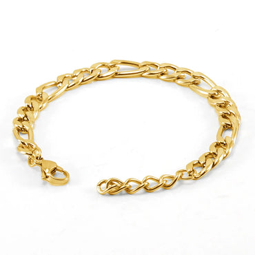 Fashion Geometric Titanium Steel Plating 18k Gold Plated Unisex Bracelets