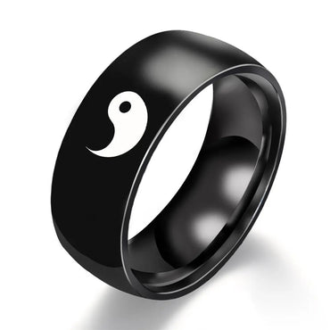 1 Piece Fashion Gossip Stainless Steel Couple Rings