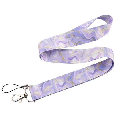 Fashion Marble Texture Mobile Phone Lanyard Work Id Lanyard