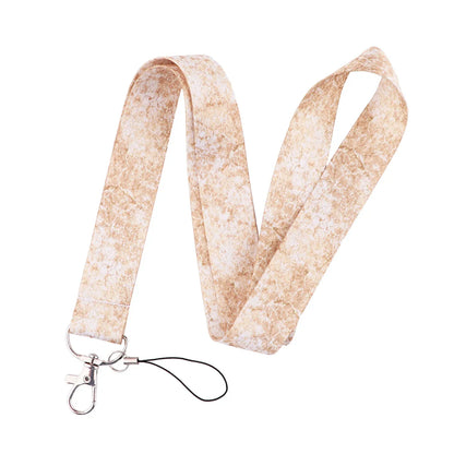 Fashion Marble Texture Mobile Phone Lanyard Work Id Lanyard