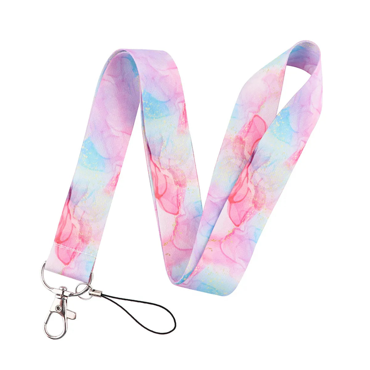 Fashion Marble Texture Mobile Phone Lanyard Work Id Lanyard