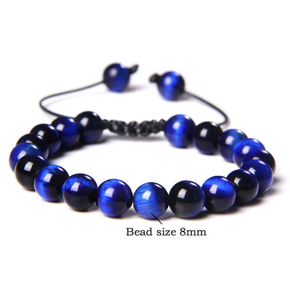 1 Piece Fashion Gradient Color Tiger Eye Beaded Bracelets