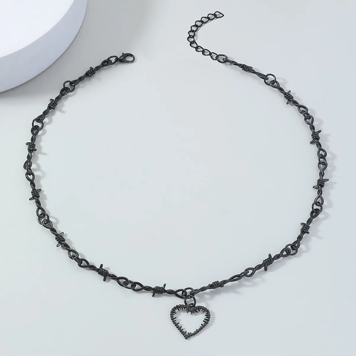 Fashion Heart Shape Alloy Plating Unisex Pendant Necklace