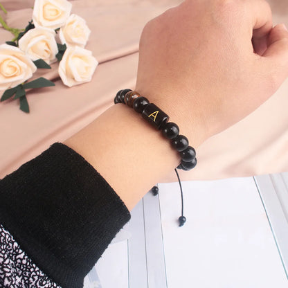 1 Piece Fashion Letter Glass Beaded Unisex Bracelets