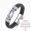 1 Piece Fashion Letter Pu Leather Alloy Men'S Bracelets