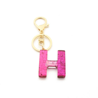 1 Piece Fashion Letter Resin Metal Sequins Women'S Keychain