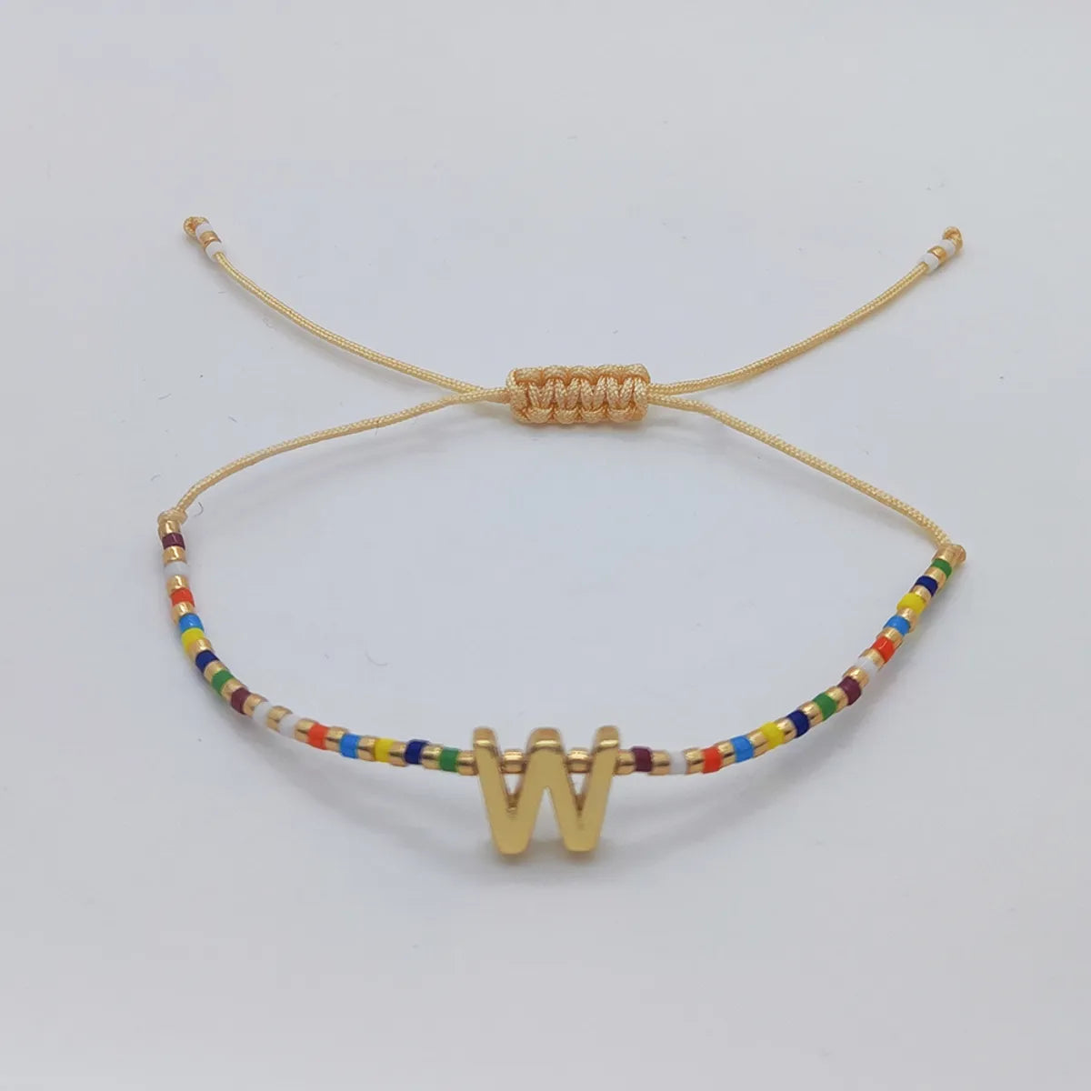 Fashion Letter Seed Bead Knitting Women'S Bracelets