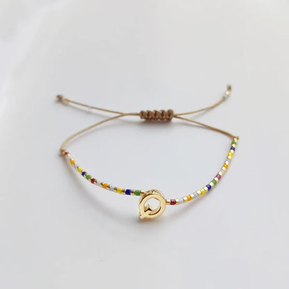 Fashion Letter Seed Bead Knitting Women'S Bracelets