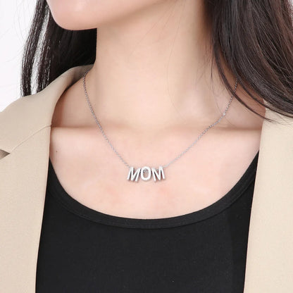 1 Piece Fashion Letter Titanium Steel Plating Pendant Necklace