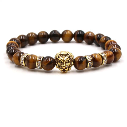 Fashion Lion Natural Stone Beaded Bracelets