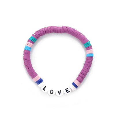 Fashion Love Soft Clay Wholesale Bracelets