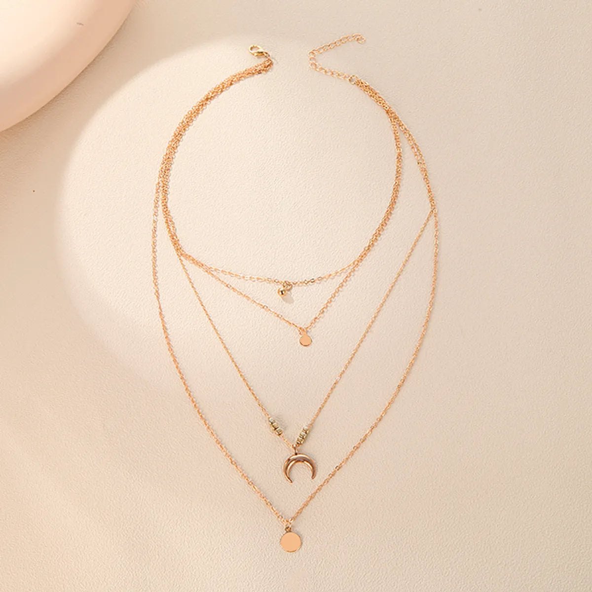 1 Piece Fashion Moon Alloy Plating Women's Layered Necklaces