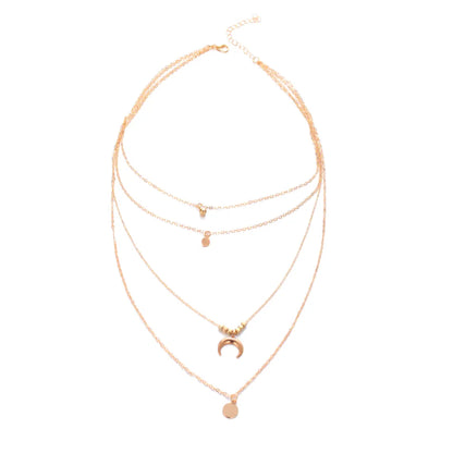 1 Piece Fashion Moon Alloy Plating Women's Layered Necklaces