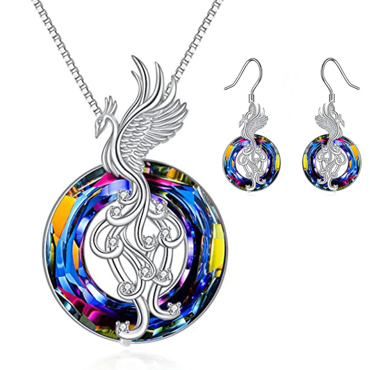 1 Piece Fashion Phoenix Alloy Inlay Artificial Crystal Women's Pendant Necklace