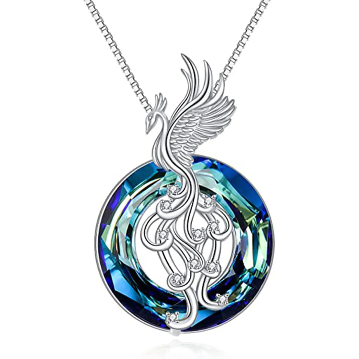 1 Piece Fashion Phoenix Alloy Inlay Artificial Crystal Women's Pendant Necklace