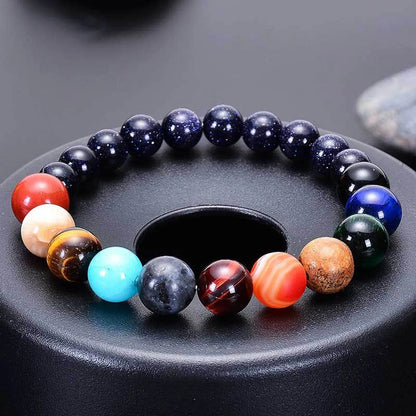 Fashion Planet Natural Stone Beaded Unisex Bracelets