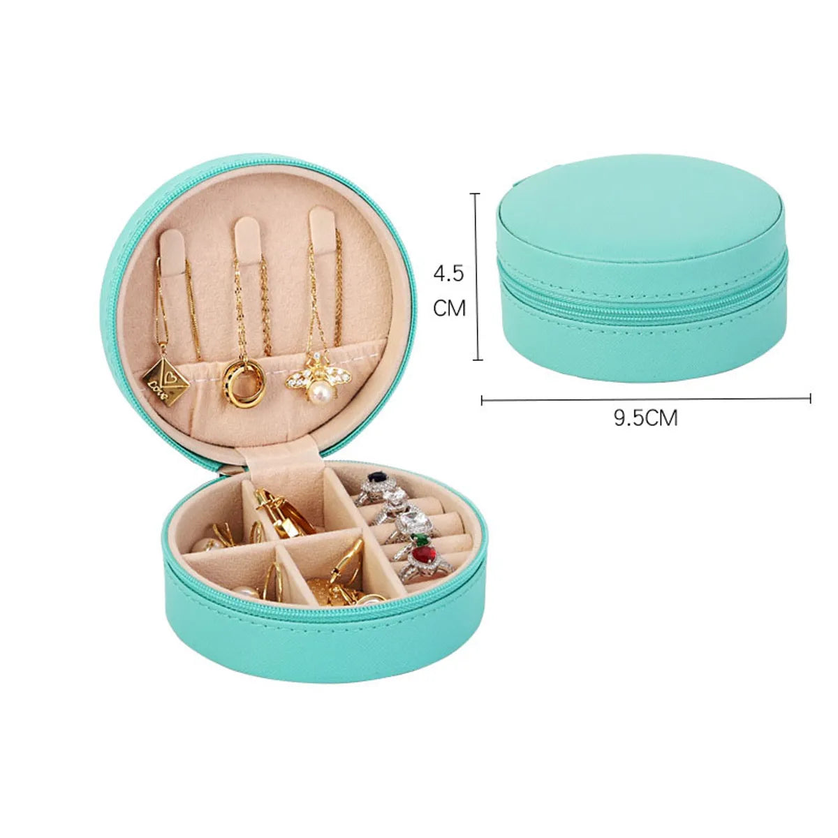 1 Piece Fashion Pu Leather Jewelry Boxes