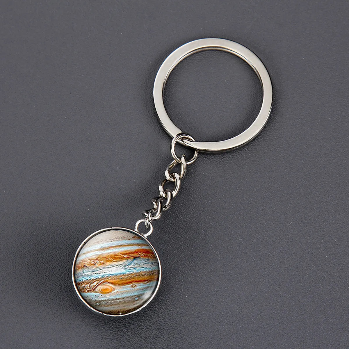 1 Piece Fashion Round Earth Galaxy Artificial Crystal Alloy Unisex Bag Pendant Keychain