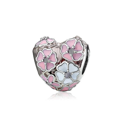 1 Piece Fashion Round Heart Shape Flower Alloy Stoving Varnish Rhinestones Jewelry Accessories