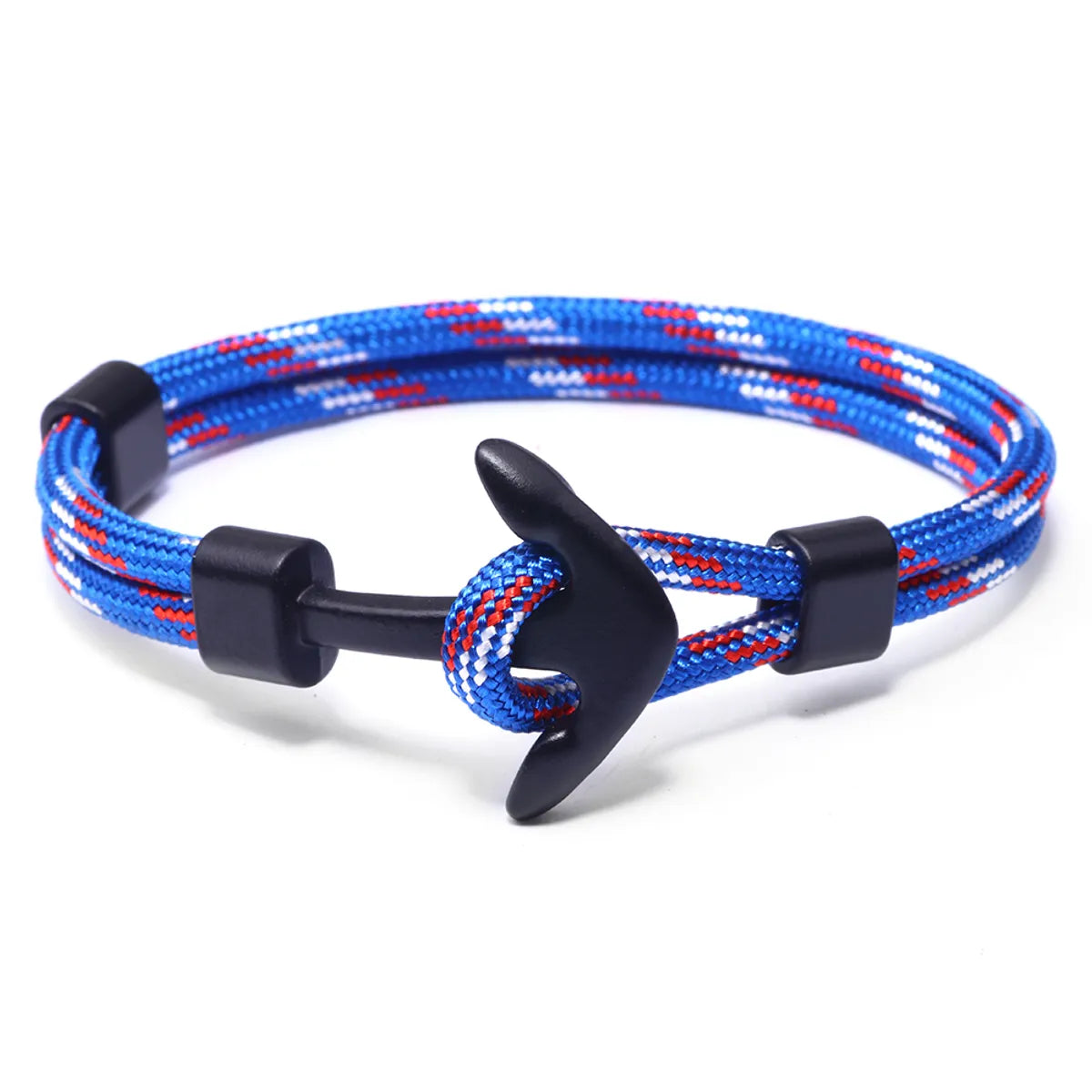 Fashion Rudder Anchor Alloy Polyester Patchwork Alloy Unisex Bracelets