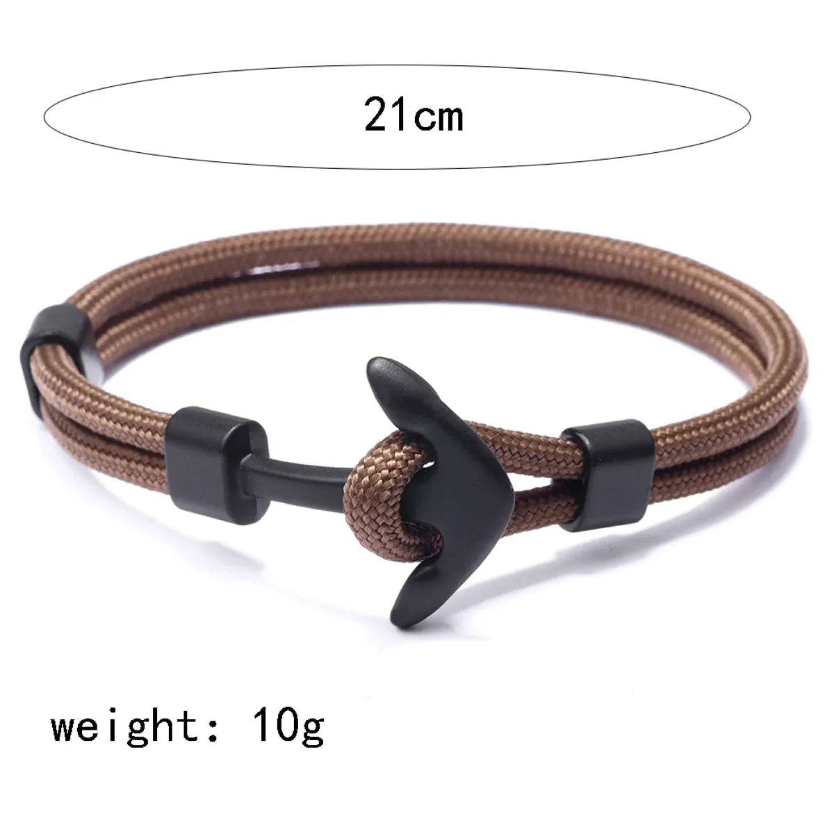 Fashion Rudder Anchor Alloy Polyester Patchwork Alloy Unisex Bracelets