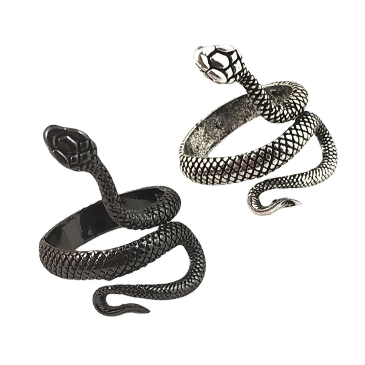 Fashion Snake Alloy Plating Women'S Open Ring