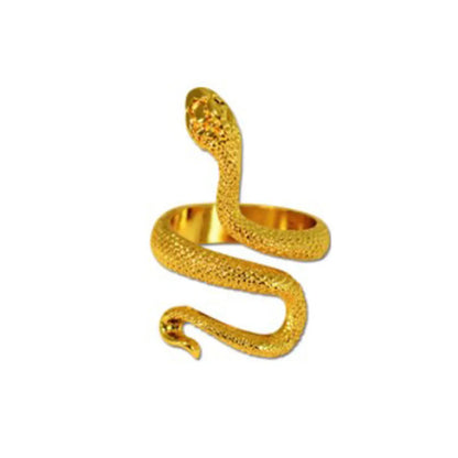 Fashion Snake Alloy Plating Women'S Open Ring