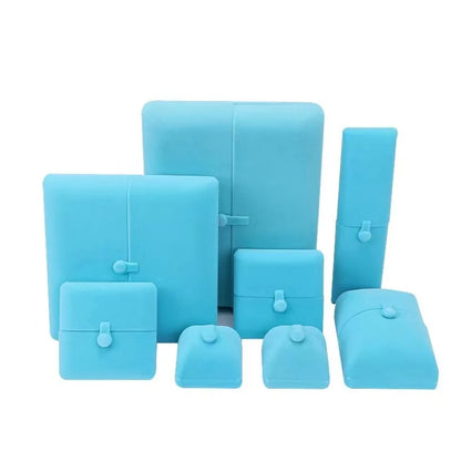 1 Piece Fashion Solid Color Flannel Jewelry Boxes